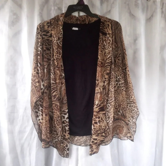 Sara Michelle Tops - *Sara Michelle animal print top size 2x ( box AA )